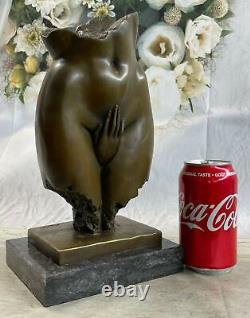 Bronze Sculpture Art Déco Édition Limitée Chair Femme Erotic Torse Et Main Solde
