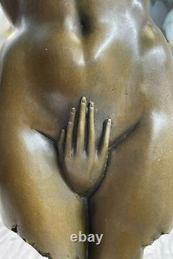 Bronze Sculpture Art Déco Édition Limitée Chair Femme Erotic Torse Et Main Solde
