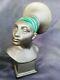 Buste Femme Africaine Ceramique Ancienne/buste Femme Art Deco/style Robj
