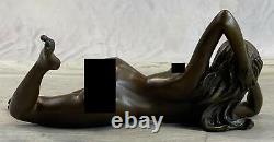 Chair Jeune Sexy Femme Bronze Sculpture Signé Original Érotique Art Déco Solde