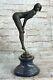 Chiparus Bronze Sculpture Art Déco Danseuse Fonte Figurine Femme Figurine Decoor