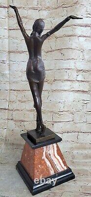 Chiparus Ventre Danseuse Bronze Sexy Chair Femme Modèle Sculpture Art Déco Home