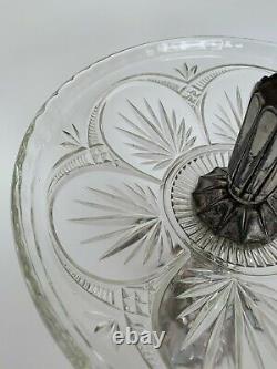 Coupe Art Deco 1930 Regul Argente Cristal Femme Denudee Centre De Table E641
