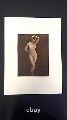 Curiosa Art Déco grande photographie érotique femme nue tirage original ancien