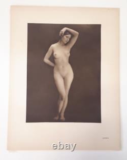 Curiosa Art Déco grande photographie érotique femme nue tirage original ancien