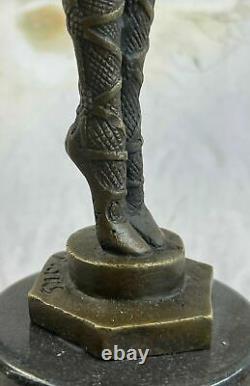 Dh Chiparus Bronze Sculpture Figuratif Érotique Danseuse Femme Art Déco Signée