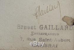 Ernest Gaillard Album Aquarelles Dessins Cambrai Musee Grande Guerre 14-18 Femme