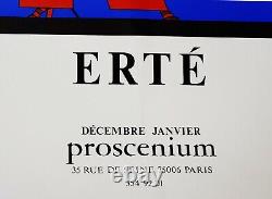 Erté/1978/Affiche originale/Proscenium/Harper's Bazaar/Art Déco/Paris/Femme/ART