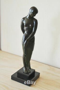 Fayral dit Le Faguays pour Max Le Verrier Femme art déco 30 cm
