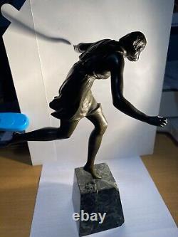 Femme Bronze Art Deco Ancien