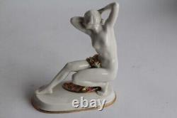 Femme nue porcelaine Allemagne Art déco (67530)