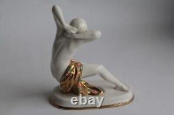 Femme nue porcelaine Allemagne Art déco (67530)