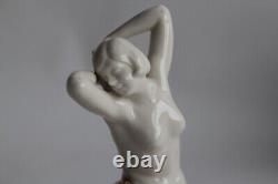 Femme nue porcelaine Allemagne Art déco (67530)