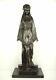 Femme Voilée Descendant Des Marches Grande Sculpture Orientaliste 52 Cm 5,5 Kg