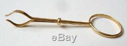 Fume cigarette pince pour femme en OR massif GOLD cigarette holder vers 1930