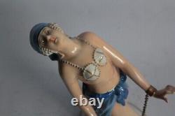 GOEBEL Figurine porcelaine Femme danseuse Allemagne Art déco (49825)