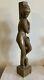 Grande Sculpture Art Déco Bois Femme Pied De Lampe Moderniste Cubiste Statue