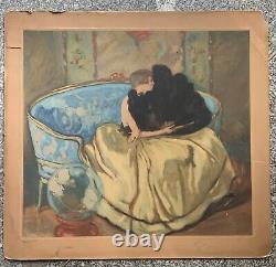 Gravure Aquatinte Femme Art Déco Fauteuil Jean Gabriel Domergue (1889-1962)