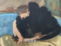 Gravure Aquatinte Femme Art Déco Fauteuil Jean Gabriel Domergue (1889-1962)