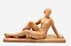 H. Bargas Sculpture Terre Cuite Femme Allongée Art Déco French Terracotta