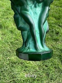 Hoffmann Vase Frau Nude Erotik Malachite Statue Femme Nu Nue Erotique Art Deco