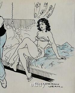 Jean Chaperon, dessin, humour, femme nue, érotisme, erotica, sexe, caricature