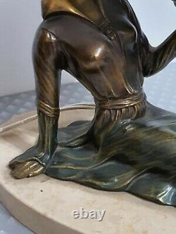 Lampe Art-deco Statue Regule Femme