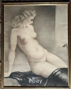 Louis Icart Gravure Art Déco Époque 1930 Femme Nue Erotique 1933