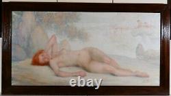 Lucien Boulier tableau femme nue pointillisme Art Déco impressionnisme érotica