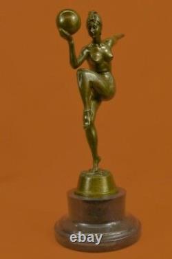 Main Maurice Guiraud-Riviere Dancer Bronze Modeled As Art Déco Femme