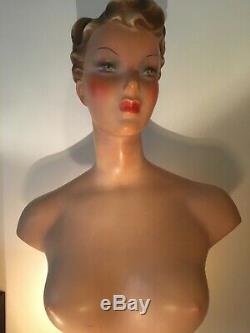 Mannequin buste femme SIEGEL années 30 excellent état