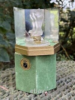 Molines Jolie Marquise années 1930 Femme Art Deco & Flacon De Parfum Verre