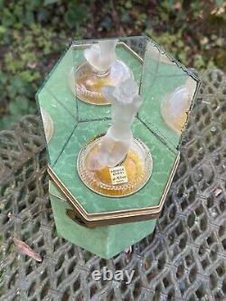 Molines Jolie Marquise années 1930 Femme Art Deco & Flacon De Parfum Verre