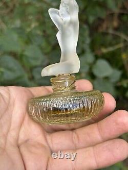 Molines Jolie Marquise années 1930 Femme Art Deco & Flacon De Parfum Verre