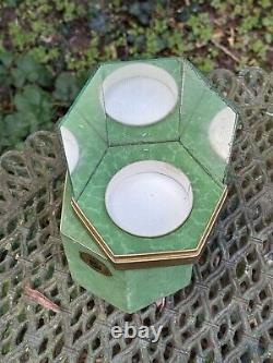 Molines Jolie Marquise années 1930 Femme Art Deco & Flacon De Parfum Verre