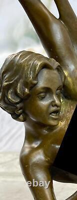 Nu Érotique Femme Figurine Bronze Sculpture Statue Figurine Art Déco Fonte Décor