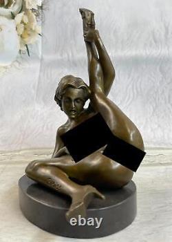 Nu Érotique Femme Figurine Bronze Sculpture Statue Figurine Art Déco Fonte Décor