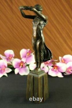 Pieds Nus Femme Bronze Sculpture Art Déco Fonte Figurine Décor Maison Solde