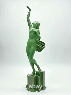 Pierre Le Faguays dit Fayral (1892-1962) Sculpture de Femme nue époque Art Deco