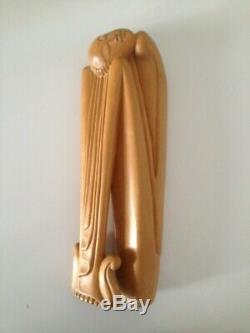Rare Sculpture Femme Epoque Art Deco 1920/30 Indonesie