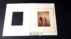 Rare curiosa photographie grande heliogravure femme photo Art Déco nu féminin