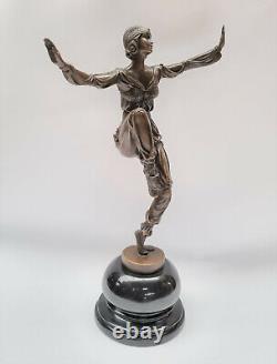 Scheherazade Danseuse Art Déco Figure de Bronze Femme