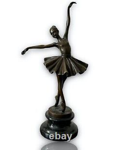 Sculpture art deco en bronze 1920/30 Crespin statue femme danseuse statuette