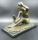 Sculpture Bronze Jeune Femme Nu Art-déco Max Le Verrier Chiparus Balleste