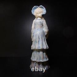 Sculpture figurine statue femme céramique barbotine art déco France N7828