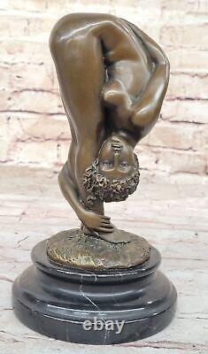 Sexy Chair Bronze Femme Dame Fille Sculpture Statue Art Déco Érotique Cadeau