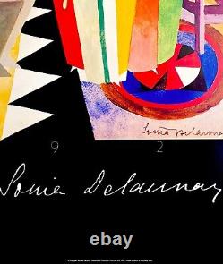 Sonia Delaunay/1986/Lithographie/Affiche/Rare/Mode/Femme/1924/Art Déco/Paris