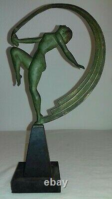 Statue Sculpture Art Deco 1930 Femme Danseuse