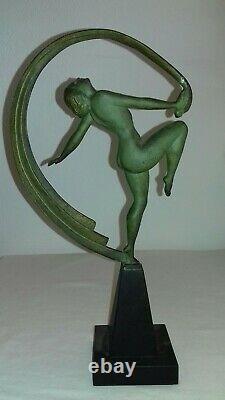 Statue Sculpture Art Deco 1930 Femme Danseuse