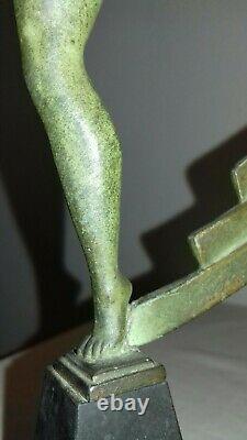 Statue Sculpture Art Deco 1930 Femme Danseuse